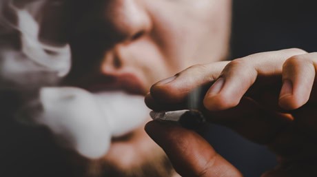 Joint cannabis smoke